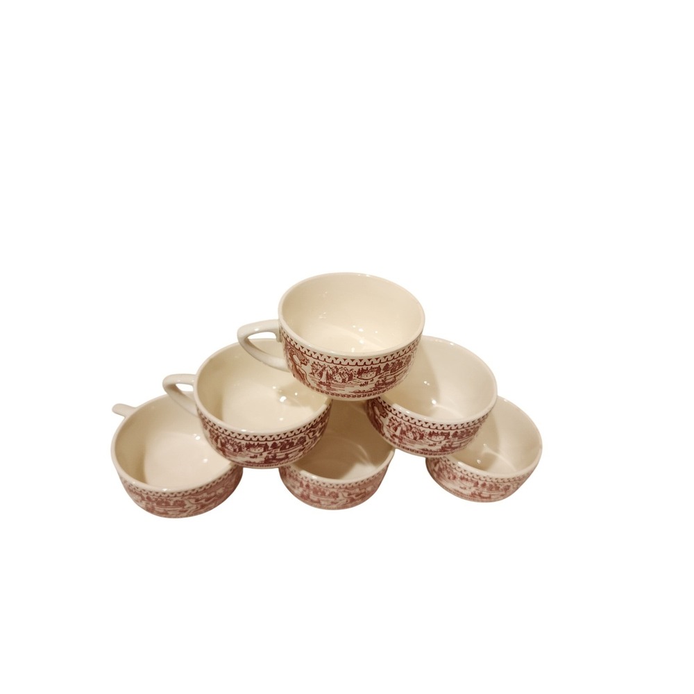 Vintage Set of 6 Royal Ironstone Memory Lane Cups - Picture 4 of 8